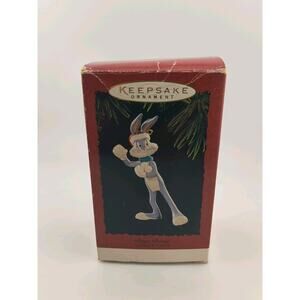 Vintage Hallmark Keepsake Bugs Bunny Snowballs Looney Tunes Christmas Ornament